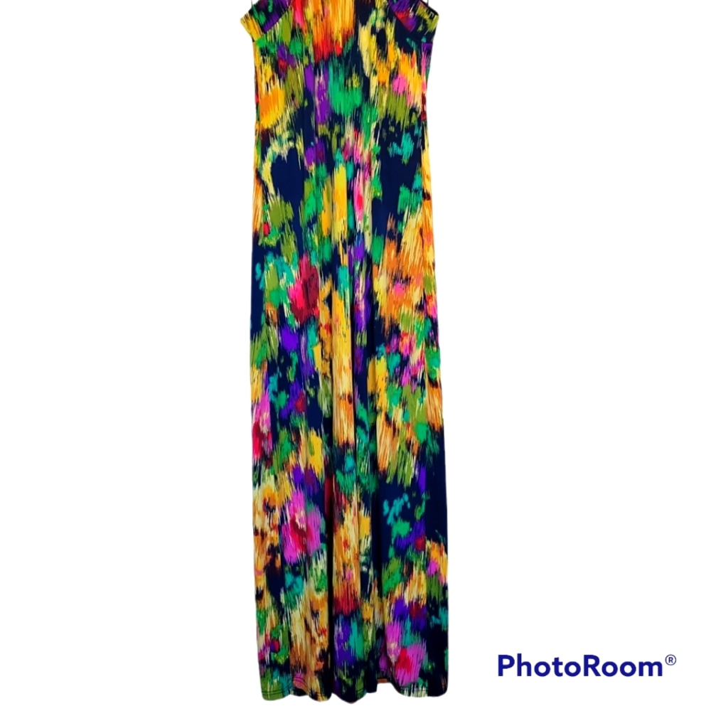 Copio Maxi Abstract Floral Dress - Picture 4 of 7